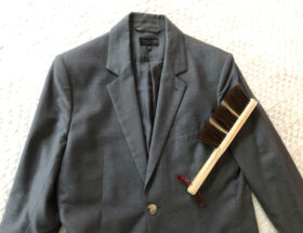 スーツ、ブラシ